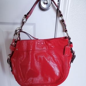 Coach Zoe Hobo Patent Leather